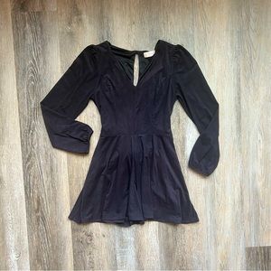Altar’d State suede look long sleeve romper